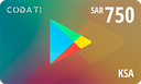 [CDGPSA0750] Google Play (KSA) - SAR 750