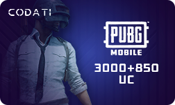 ببجي (50$) - 3000+850 شدة