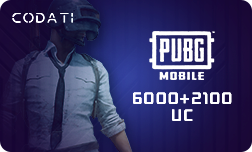 PUBG ($100) - 6000+2100 UC