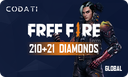 [CDFFGL0210] Free Fire (Global) - 210+21 Diamonds