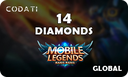 [CDMLGL0014] Mobile Legends (Global) - 14 Diamonds