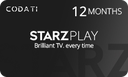 [CDSPGL12M] STARZPlay - 12 Months