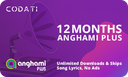 [CDANGL12M] Anghami Plus - 12 Months