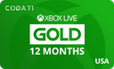 [CDXBUS12M] XBOX Live Gold (USA) - 12 Months