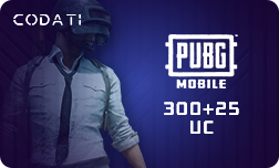 [CDPGGL005] PUBG ($5) - 300+25 UC