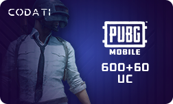 [CDPGGL010] PUBG ($10) - 600+60 UC