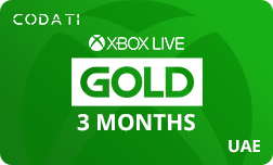 [CDXBAE03M] XBOX Live Gold (UAE) - 3 Months